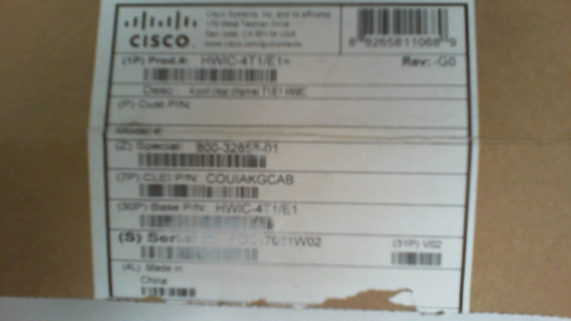Cisco HWIC-4T1/E1 Sealed Brand New