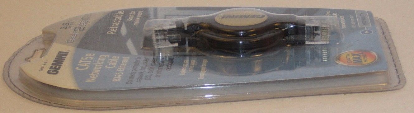 Gemini CAT5e Networking Cable RJ45 Ethernet Retractable Great (Lot of 8 piece)