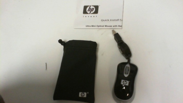 NEW HP ULTRA MINI RETRACTABLE OPTICAL MOUSE PF725A
