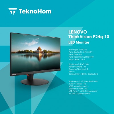 LENOVO P24Q-10 Desktop Monitor